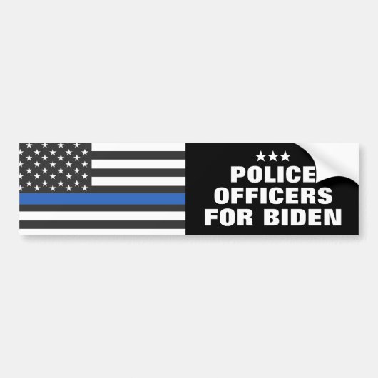 2024年バイデン氏選挙警察官 バンパーステッカー (正面)