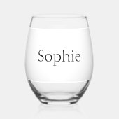 2024年パーソナライズされた卒業キャップクラス ステムなしワイングラス (裏面)