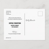 2024年パーソナライズされた大学院写真研究科名 案内ポストカード (裏面)