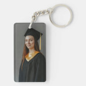 2024年パーソナライズされた大学院生の写真名クラス キーホルダー (裏面)