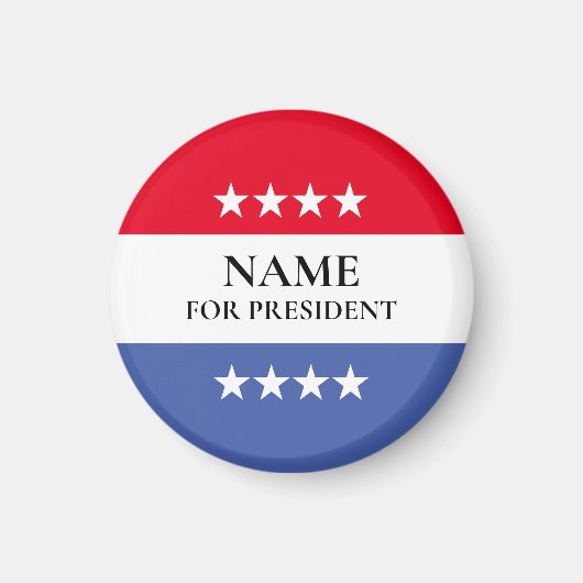 2024年パーソナライズされた大統領選挙運動票 マグネット (正面)