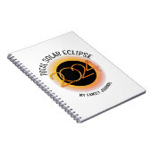 2024年パーソナライズされた皆既食太陽の科 ノートブック (右側)
