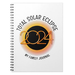 2024年パーソナライズされた皆既食太陽の科 ノートブック