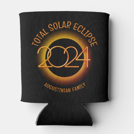 2024年パーソナライズされた皆既食太陽の科 缶クーラー (裏面)