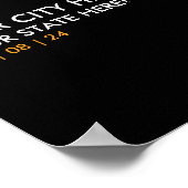 2024年パーソナライズされたEclipse記念太陽の品 ポスター (角)