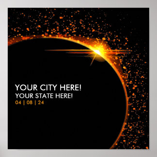 2024年パーソナライズされたEclipse記念太陽の品 ポスター