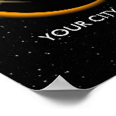 2024年パーソナライズされたEclipse記念太陽の品 ポスター (角)