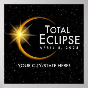2024年パーソナライズされたEclipse記念太陽の品 ポスター