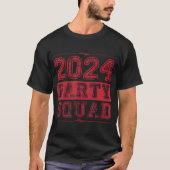 2024年パーティー動揺して分隊中国の大晦日 Tシャツ (正面)