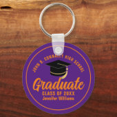 2024年パープルオレンジカスタム学院卒業 キーホルダー (正面)