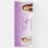 2024年パープルグリッター2写真卒業 横断幕 (縦)