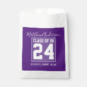 2024年パープルモダン卒業王室のパーティーのクラス フェイバーバッグ (正面)