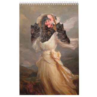 2024年ファインアートニワトリ博物館カレンダー カレンダー