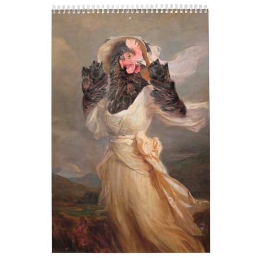 2024年ファインアートニワトリ博物館カレンダー カレンダー (カバー)