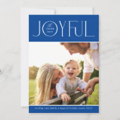 2024年ファミリーモダン写真エレガントJOYFUL BLUE シーズンカード (正面)