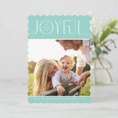 2024年ファミリー写真モダンJOYFUL エレガント SOFT MINT シーズンカード (スタンド正面)