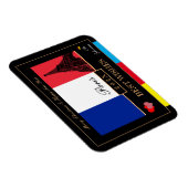 2024年フランスの国旗とエッフェルハッピーニューイヤー,フランス マグネット (右側)