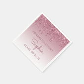 2024年ブルゴーニュグリッタードリップ卒業 スタンダードカクテルナプキン (角)