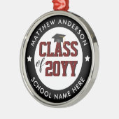 2024年ブルゴーニュ赤卒業 メタルオーナメント (左)