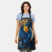 2024年ブルードラゴン エプロン (着用した状態)