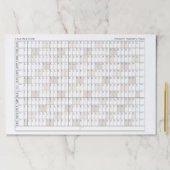 2024年プランナーオフィス団体や組織カレンダー ペーパーパッド (インサイチュ)