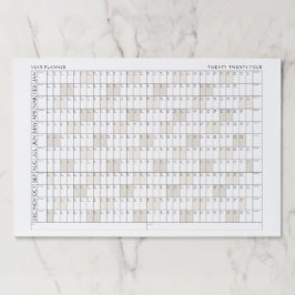 2024年プランナーオフィス団体や組織カレンダー ペーパーパッド