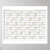 2024年プランナーオフィス団体や組織カレンダー ポスター (正面)