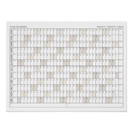 2024年プランナーオフィス団体や組織カレンダー ポスター (正面)