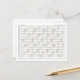 2024年プランナーオフィス団体や組織カレンダー ポストカード