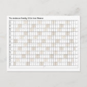 2024年プランナー名事務所カレンダー ポストカード (正面)