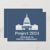 2024年プロジェクト民主化投票 ポストカード (正面/裏面)