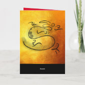 2024年ベトナム新年オリジナル絵画ドラゴン シーズンカード (裏面)