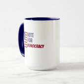 2024年マグ民主化選挙への投票 マグカップ (正面左)