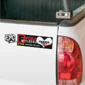 2024年マダム大統領ハリス・ワルツ | FYC バンパーステッカー (トラック上)