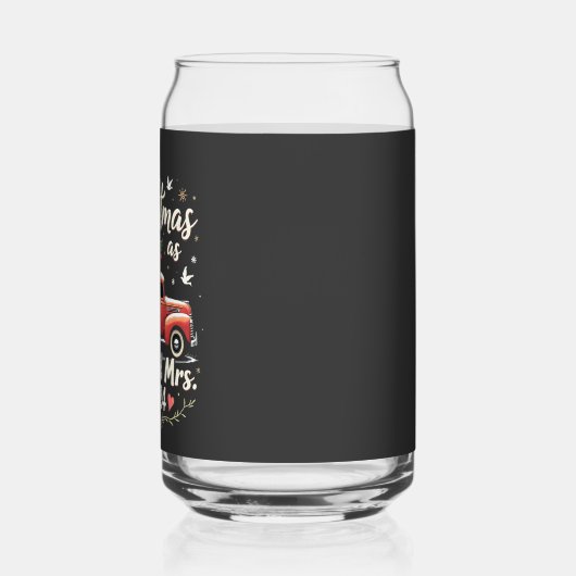 2024年マッチングカップルのミスターとミセスとしてのクリスマス ガラス缶 (左)