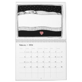 2024年マーガレット・スコットによるアートワークをフィーチャーしたカレンダー カレンダー (2月 2026)