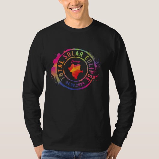 2024年メキシコ・ドゥランゴ州皆既日食 トータリティ C Tシャツ (正面)