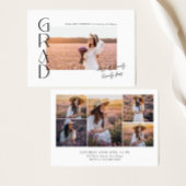 2024年モダンのミニマル授業6写真卒業 招待状