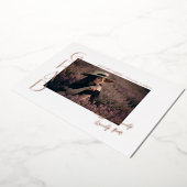 2024年モダンのミニマル授業6写真卒業 箔招待状 (回転した状態)