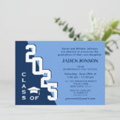 2024年モダンの卒業パーティーのクラス 招待状 (スタンド正面)