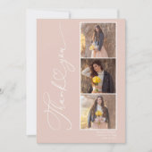 2024年モダンの卒業写真コラージュ教室 サンキューカード (正面)