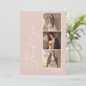 2024年モダンの卒業写真コラージュ教室 サンキューカード (スタンド正面)