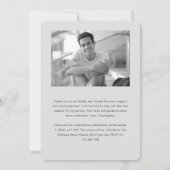 2024年モダンクラス、写真お洒落卒業 案内状 (裏面)