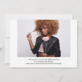 2024年モダン写真卒業発表のクラス 案内状 (裏面)