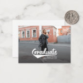 2024年モダン写真卒業発表 ノートカード (正面/裏面インサイチュ)