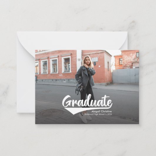 2024年モダン写真卒業発表 ノートカード (正面)