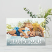 2024年モダン初めのお金ゴールド紙吹雪写真 シーズンカード (スタンド正面)