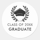 2024年モダン卒業の大学院博士課程修了 ラウンドシール (正面)