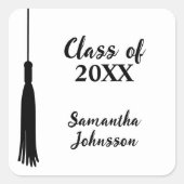 2024年モダン卒業タッセルパーソナライズされた卒業 スクエアシール (正面)