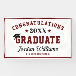 2024年モダン卒業パーティーのネイビーブラッククラス 横断幕